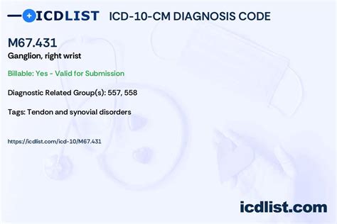 M67.431 ICD 10 Code